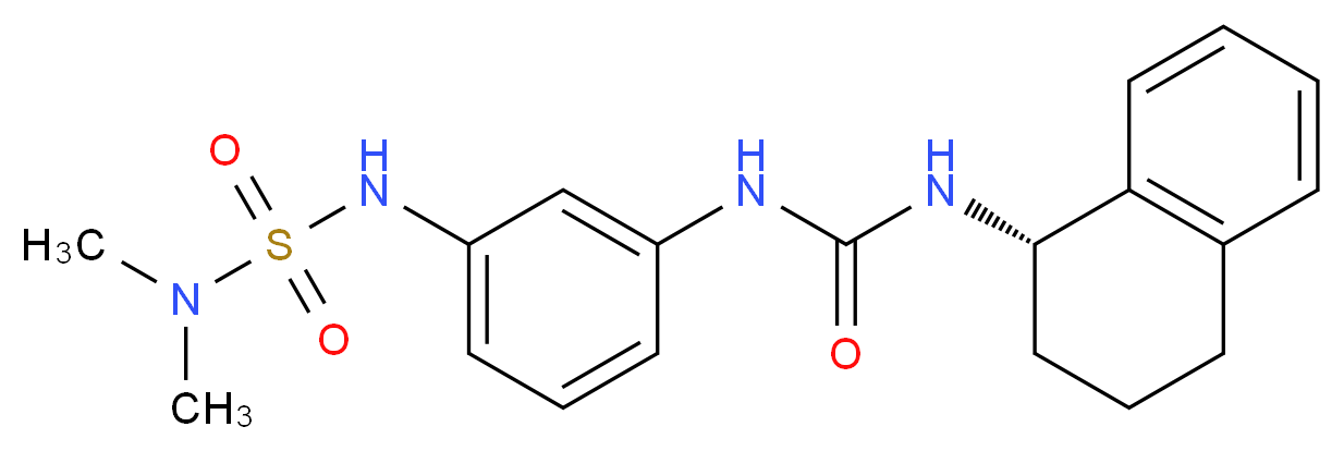 N-(3-{[(dimethylamino)sulfonyl]amino}phenyl)-N'-[(1S)-1,2,3,4-tetrahydronaphthalen-1-yl]urea_Molecular_structure_CAS_)