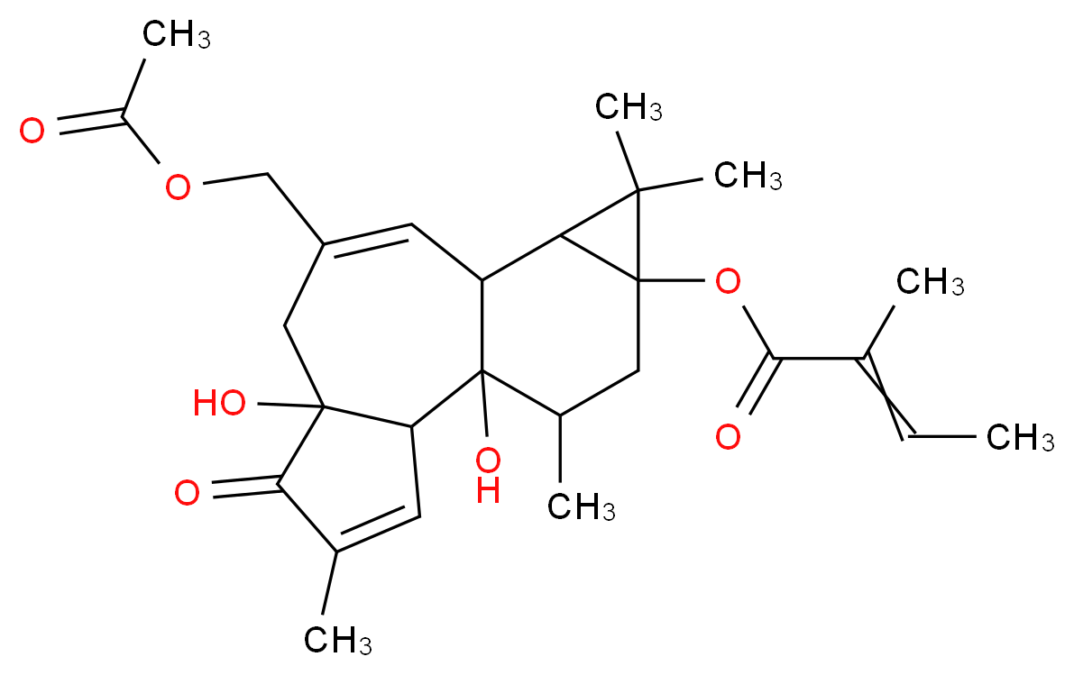 12-DEOXYPHORBOL 13-ANGELATE 20-ACETATE_Molecular_structure_CAS_25090-72-6)