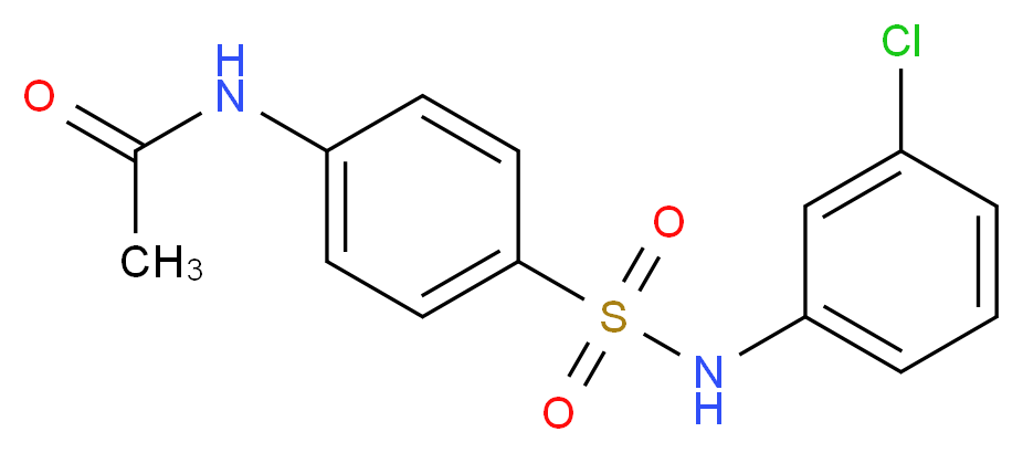 4'-(3-Chlorophenylsulfamoyl)acetanilide_Molecular_structure_CAS_)