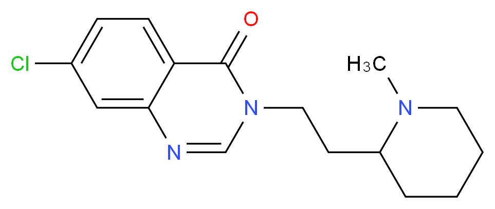 7-chloro-3-[2-(1-methylpiperidin-2-yl)ethyl]quinazolin-4(3H)-one_Molecular_structure_CAS_)
