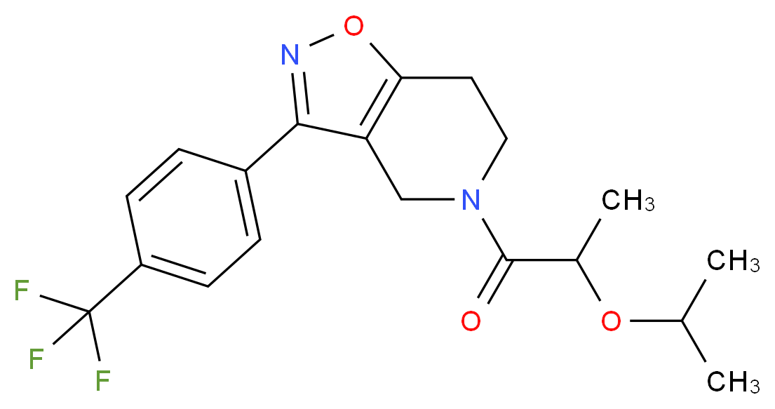 5-(2-isopropoxypropanoyl)-3-[4-(trifluoromethyl)phenyl]-4,5,6,7-tetrahydroisoxazolo[4,5-c]pyridine_Molecular_structure_CAS_)
