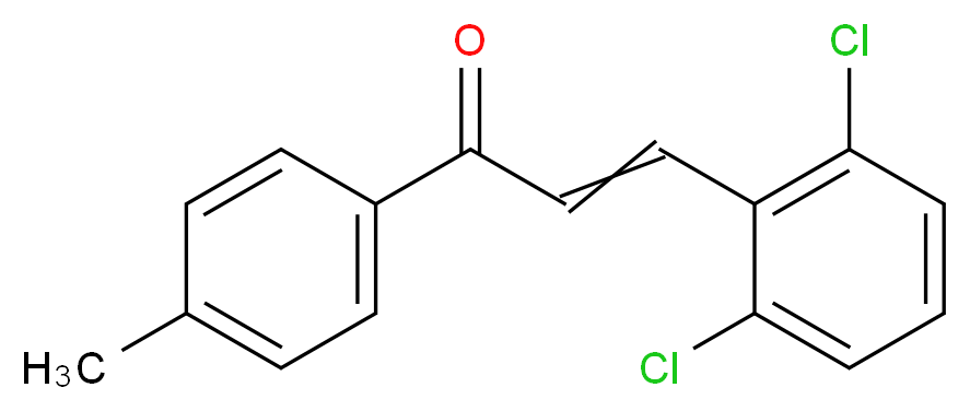 3-(2,6-dichlorophenyl)-1-(4-methylphenyl)prop-2-en-1-one_Molecular_structure_CAS_)