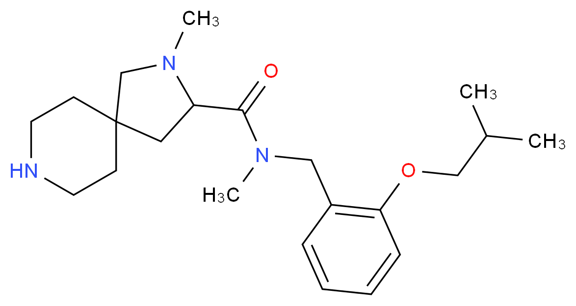 N-(2-isobutoxybenzyl)-N,2-dimethyl-2,8-diazaspiro[4.5]decane-3-carboxamide_Molecular_structure_CAS_)