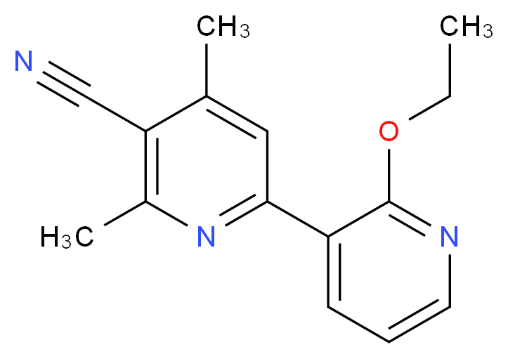 2'-ethoxy-4,6-dimethyl-2,3'-bipyridine-5-carbonitrile_Molecular_structure_CAS_)