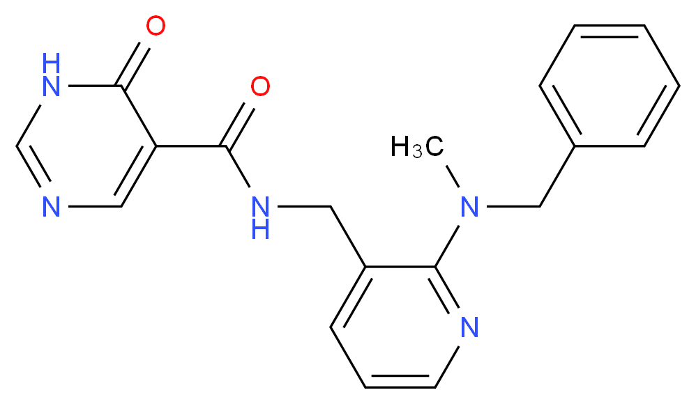 N-({2-[benzyl(methyl)amino]pyridin-3-yl}methyl)-6-oxo-1,6-dihydropyrimidine-5-carboxamide_Molecular_structure_CAS_)