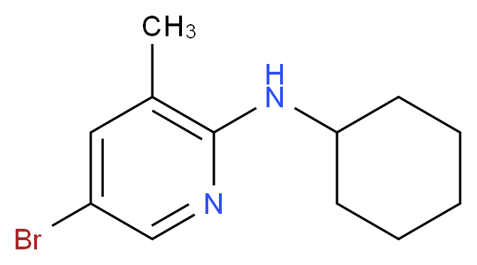 5-Bromo-N-cyclohexyl-3-methyl-2-pyridinamine_Molecular_structure_CAS_)