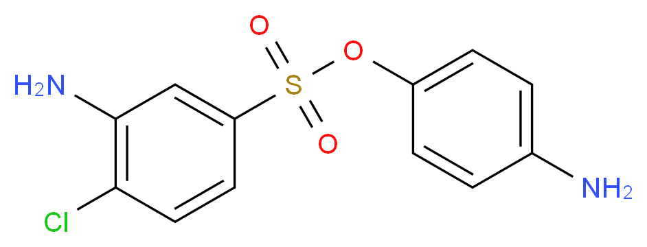 3-Amino-4-chloro-benzenesulfonic acid 4-amino-phenyl ester_Molecular_structure_CAS_64910-68-5)