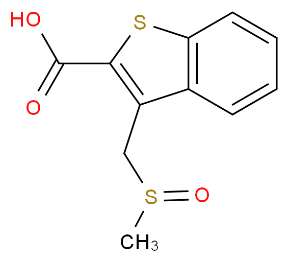 3-(methanesulfinylmethyl)-1-benzothiophene-2-carboxylic acid_Molecular_structure_CAS_)