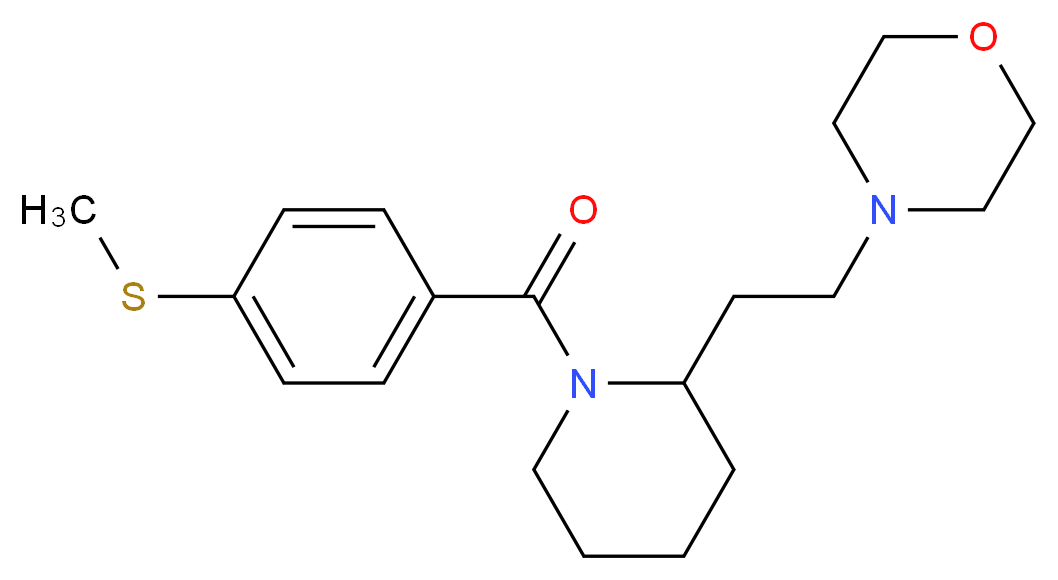 4-(2-{1-[4-(methylthio)benzoyl]-2-piperidinyl}ethyl)morpholine_Molecular_structure_CAS_)