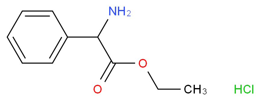 DL-Phenylglycine ethyl ester hydrochloride_Molecular_structure_CAS_879-48-1)