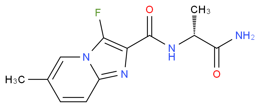N-[(1R)-2-amino-1-methyl-2-oxoethyl]-3-fluoro-6-methylimidazo[1,2-a]pyridine-2-carboxamide (non-preferred name)_Molecular_structure_CAS_)