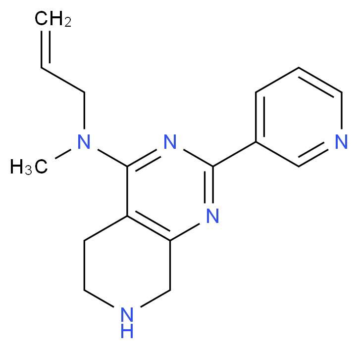 N-allyl-N-methyl-2-pyridin-3-yl-5,6,7,8-tetrahydropyrido[3,4-d]pyrimidin-4-amine_Molecular_structure_CAS_)