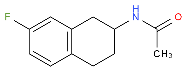 N-(7-Fluoro-1,2,3,4-tetrahydronaphthalen-2-yl)-acetamide_Molecular_structure_CAS_)