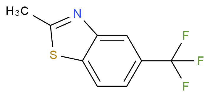 2-methyl-5-(trifluoromethyl)-1,3-benzothiazole_Molecular_structure_CAS_398-99-2)