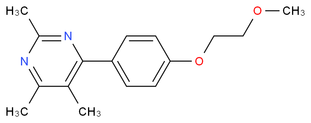 4-[4-(2-methoxyethoxy)phenyl]-2,5,6-trimethylpyrimidine_Molecular_structure_CAS_)