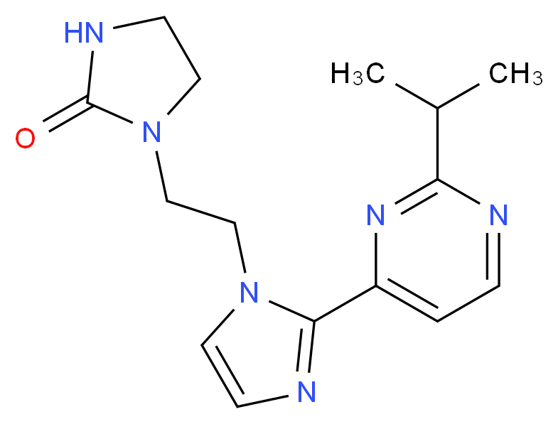 1-{2-[2-(2-isopropylpyrimidin-4-yl)-1H-imidazol-1-yl]ethyl}imidazolidin-2-one_Molecular_structure_CAS_)