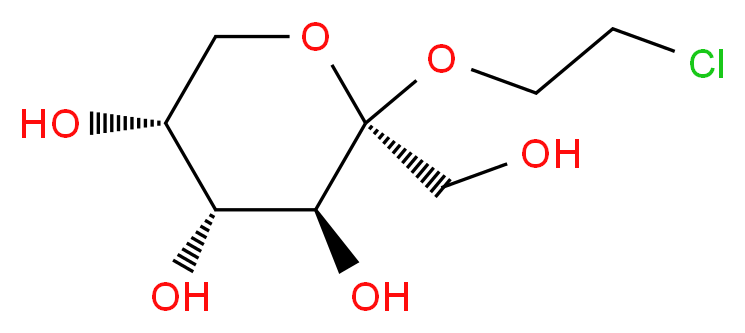 2-(2-chloroethoxy)-2-(hydroxymethyl)tetrahydro-2H-pyran-3,4,5-triol_Molecular_structure_CAS_)