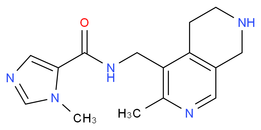 1-methyl-N-[(3-methyl-5,6,7,8-tetrahydro-2,7-naphthyridin-4-yl)methyl]-1H-imidazole-5-carboxamide_Molecular_structure_CAS_)