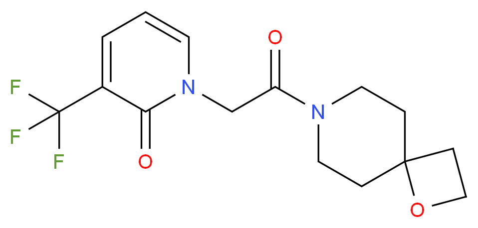 1-[2-(1-oxa-7-azaspiro[3.5]non-7-yl)-2-oxoethyl]-3-(trifluoromethyl)pyridin-2(1H)-one_Molecular_structure_CAS_)