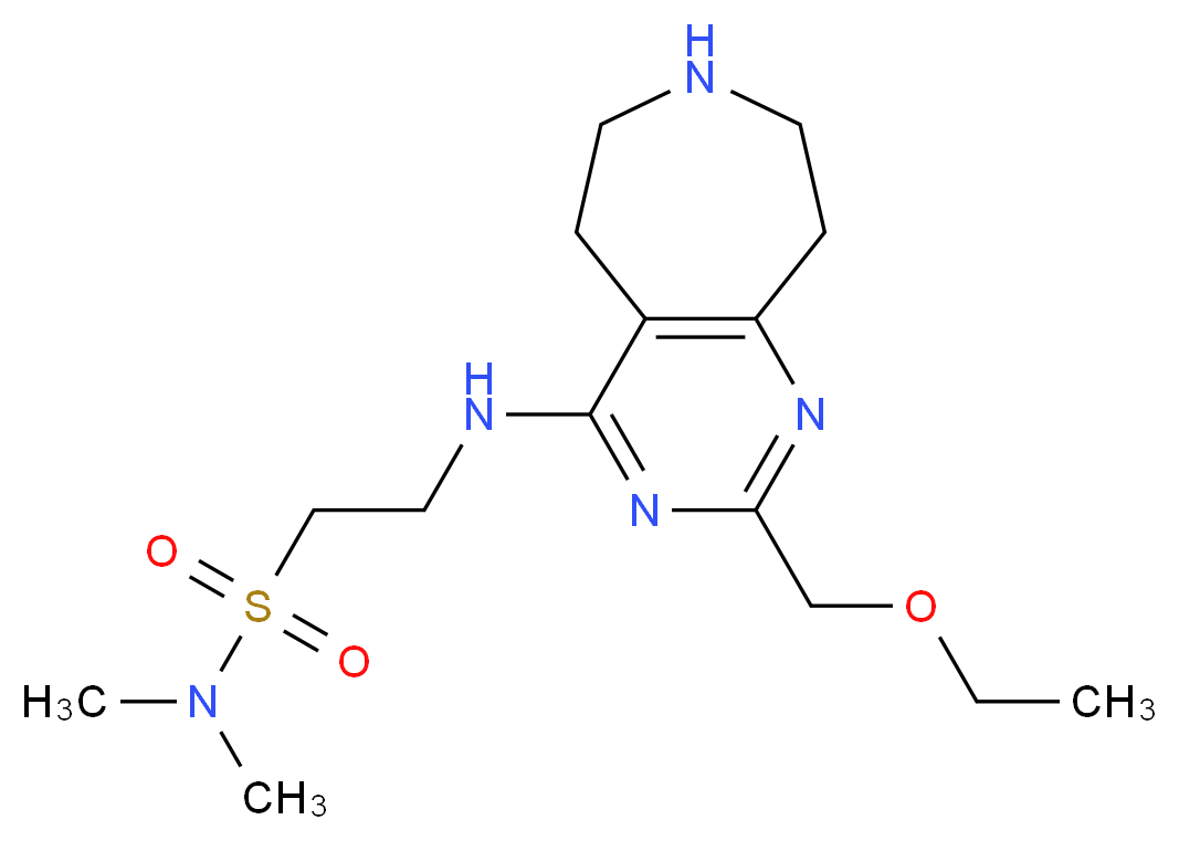 2-{[2-(ethoxymethyl)-6,7,8,9-tetrahydro-5H-pyrimido[4,5-d]azepin-4-yl]amino}-N,N-dimethylethanesulfonamide_Molecular_structure_CAS_)