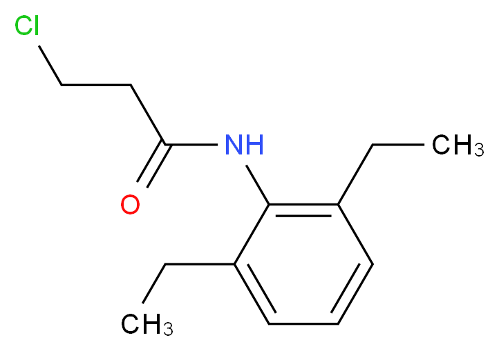 3-Chloro-N-(2,6-diethylphenyl)propanamide_Molecular_structure_CAS_544423-20-3)