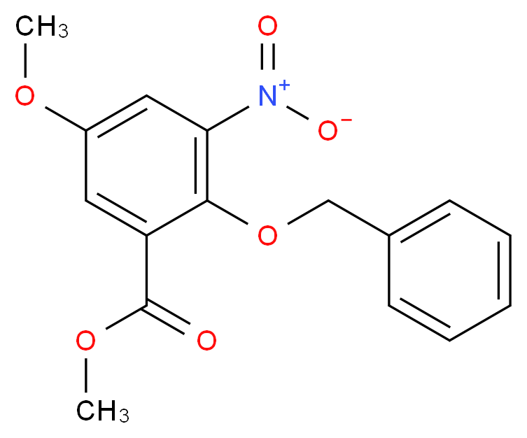 Methyl 2-(benzyloxy)-5-methoxy-3-nitrobenzenecarboxylate_Molecular_structure_CAS_63603-10-1)