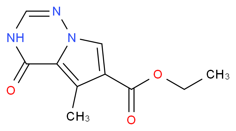 Ethyl 5-methyl-4-oxo-3,4-dihydropyrrolo-[1,2-f][1,2,4]triazine-6-carboxylate_Molecular_structure_CAS_427878-70-4)