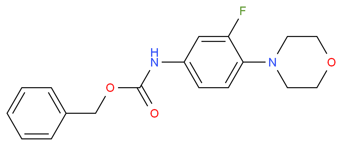 Benzyl (3-fluoro-4-morpholinophenyl)carbamate_Molecular_structure_CAS_168828-81-7)