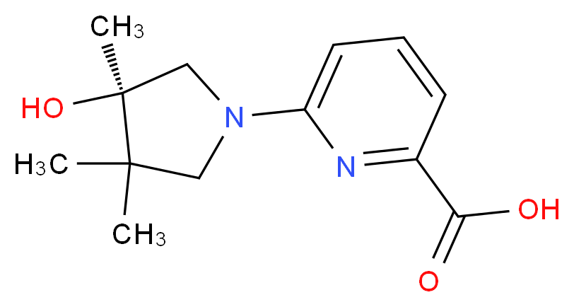6-[(3R)-3-hydroxy-3,4,4-trimethyl-1-pyrrolidinyl]-2-pyridinecarboxylic acid_Molecular_structure_CAS_)