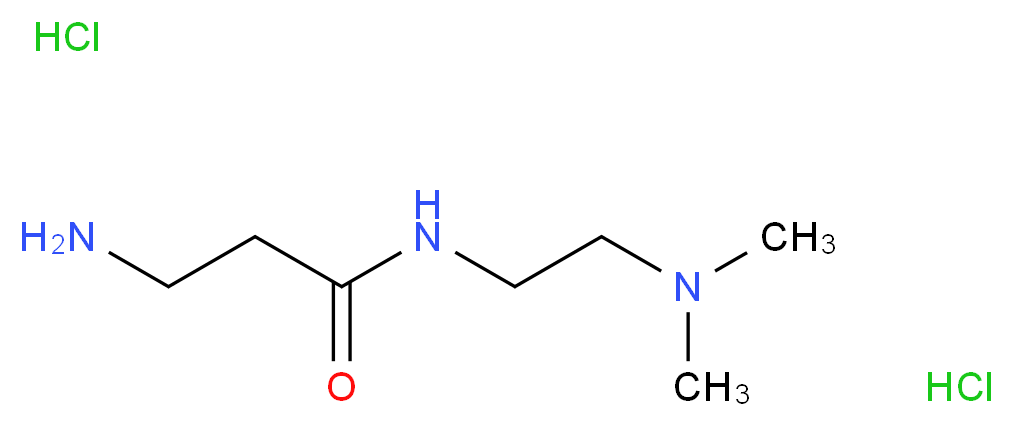 3-Amino-N-[2-(dimethylamino)ethyl]propanamide dihydrochloride_Molecular_structure_CAS_)