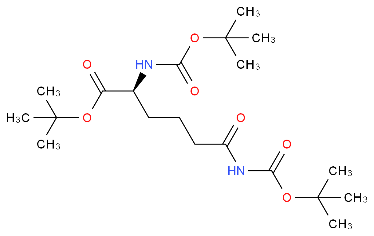 Nα,Nε-bis-Boc-L-2-aminoadipamic Acid tert-Butyl Ester_Molecular_structure_CAS_97347-40-5)