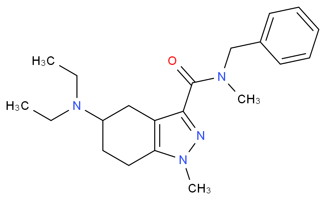 N-benzyl-5-(diethylamino)-N,1-dimethyl-4,5,6,7-tetrahydro-1H-indazole-3-carboxamide_Molecular_structure_CAS_)
