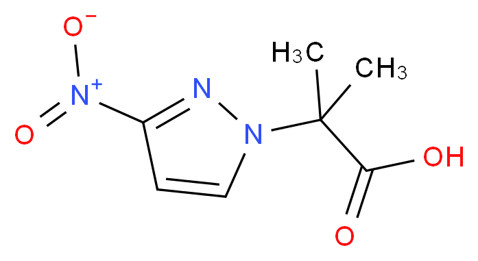 2-methyl-2-(3-nitro-1H-pyrazol-1-yl)propanoic acid_Molecular_structure_CAS_)