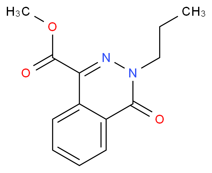 4-Oxo-3-propyl-3,4-dihydro-phthalazine-1-carboxylic acid methyl ester_Molecular_structure_CAS_)