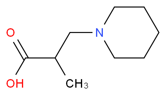 2-Methyl-3-piperidin-1-ylpropanoic acid hydrochloride_Molecular_structure_CAS_)