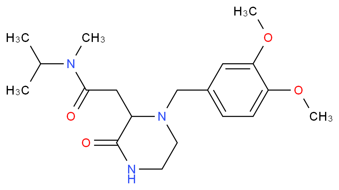 2-[1-(3,4-dimethoxybenzyl)-3-oxo-2-piperazinyl]-N-isopropyl-N-methylacetamide_Molecular_structure_CAS_)