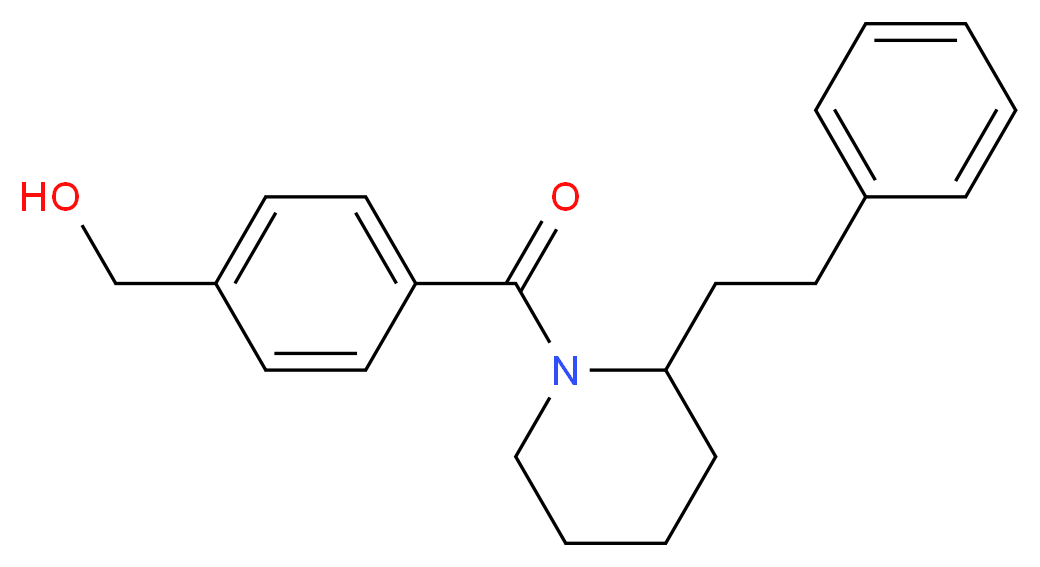 (4-{[2-(2-phenylethyl)-1-piperidinyl]carbonyl}phenyl)methanol_Molecular_structure_CAS_)