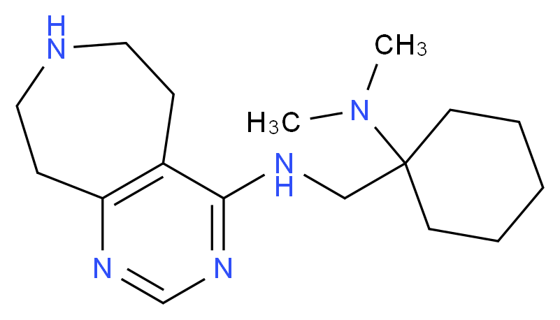 N-{[1-(dimethylamino)cyclohexyl]methyl}-6,7,8,9-tetrahydro-5H-pyrimido[4,5-d]azepin-4-amine_Molecular_structure_CAS_)