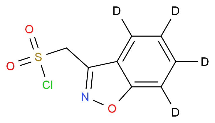 Benzo[d]isoxazol-3-yl-methanesulfonyl-d4 Chloride_Molecular_structure_CAS_1189428-60-1)