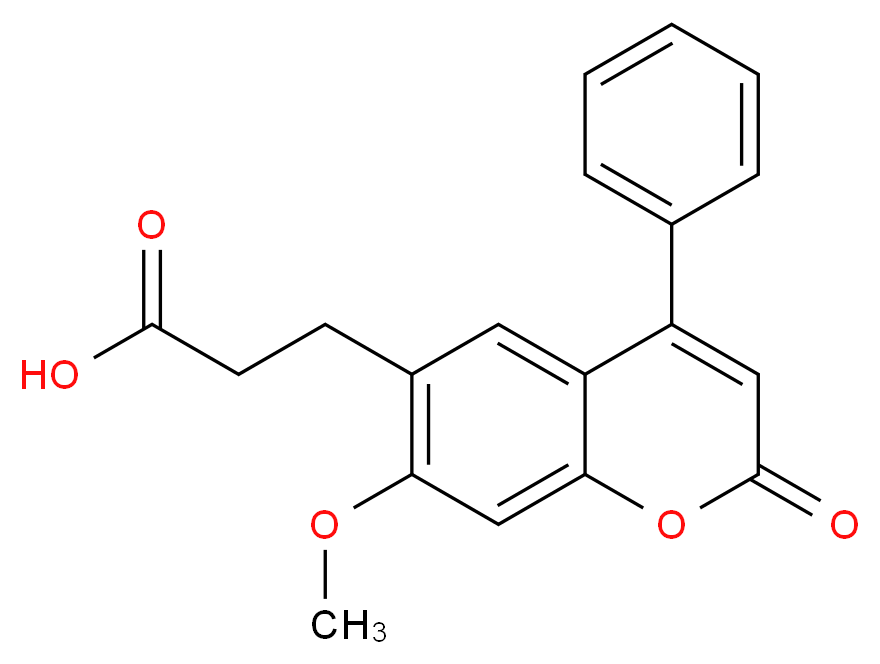 3-(7-methoxy-2-oxo-4-phenyl-2H-chromen-6-yl)propanoic acid_Molecular_structure_CAS_)
