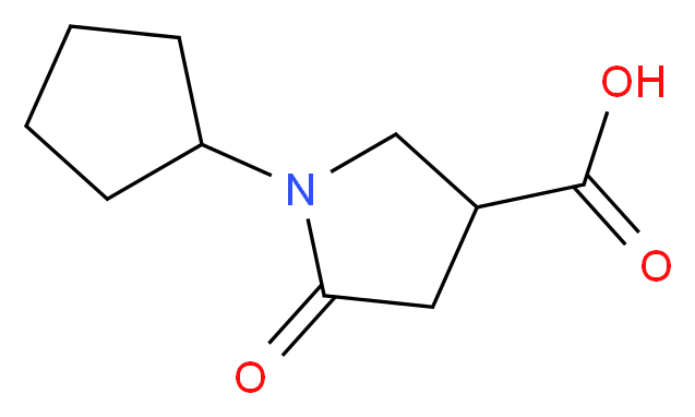 1-cyclopentyl-5-oxopyrrolidine-3-carboxylic acid_Molecular_structure_CAS_696647-78-6)
