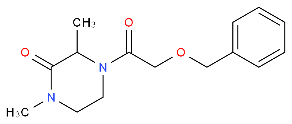 4-[(benzyloxy)acetyl]-1,3-dimethylpiperazin-2-one_Molecular_structure_CAS_)