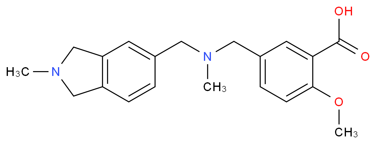2-methoxy-5-({methyl[(2-methyl-2,3-dihydro-1H-isoindol-5-yl)methyl]amino}methyl)benzoic acid_Molecular_structure_CAS_)