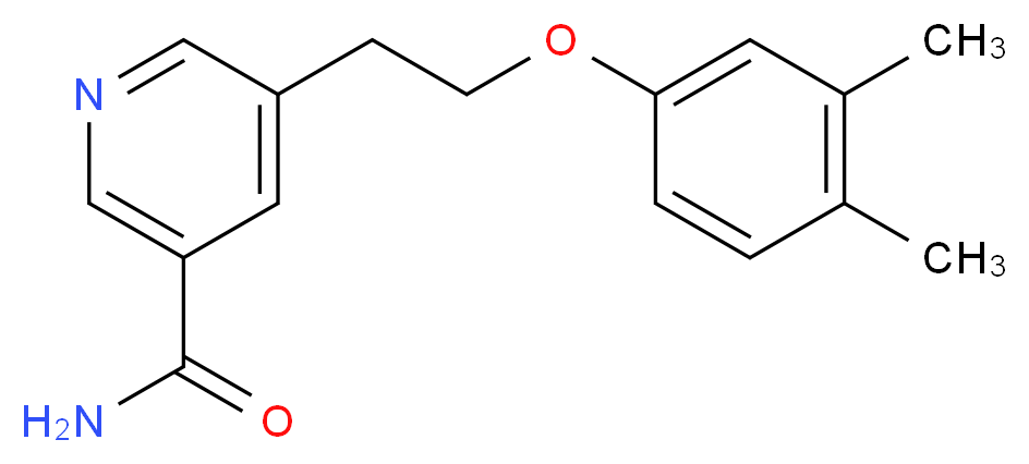 5-[2-(3,4-dimethylphenoxy)ethyl]nicotinamide_Molecular_structure_CAS_)