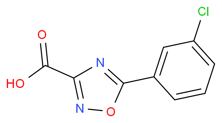 5-(3-chlorophenyl)-1,2,4-oxadiazole-3-carboxylic acid_Molecular_structure_CAS_)