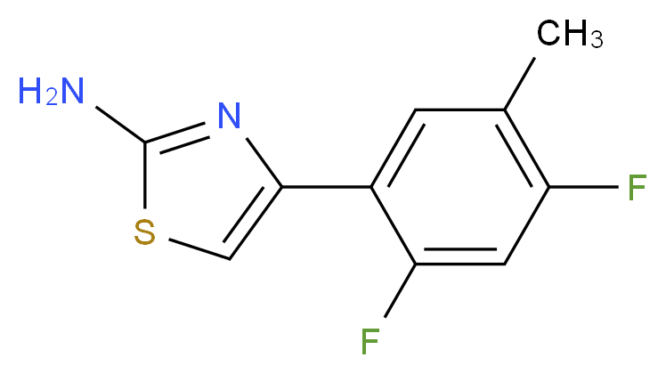 4-(2,4-difluoro-5-methylphenyl)-1,3-thiazol-2-amine_Molecular_structure_CAS_)