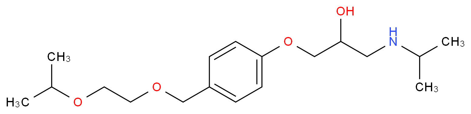 1-{4-[(2-Isopropoxyethoxy)methyl]phenoxy}-3-(isopropylamino)-2-propanol_Molecular_structure_CAS_66722-44-9)