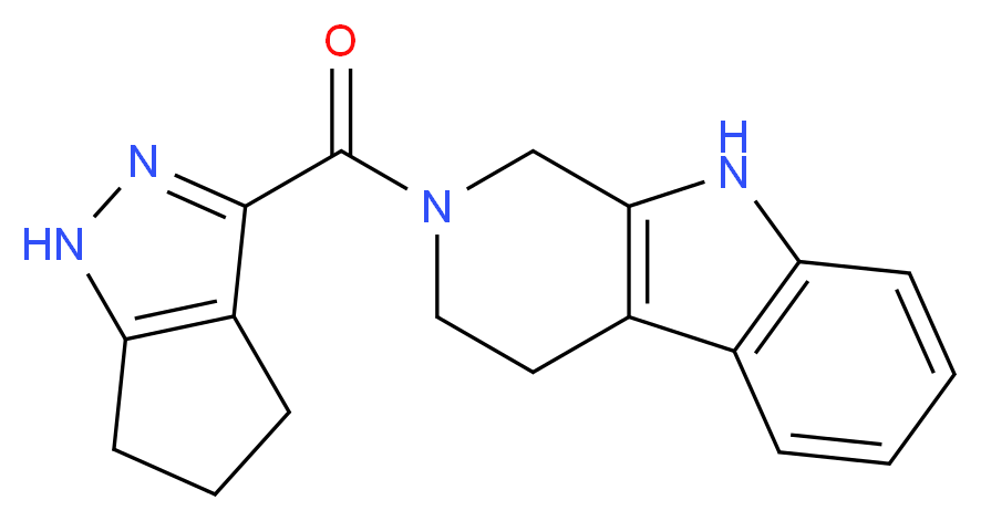 2-(1,4,5,6-tetrahydrocyclopenta[c]pyrazol-3-ylcarbonyl)-2,3,4,9-tetrahydro-1H-beta-carboline_Molecular_structure_CAS_)