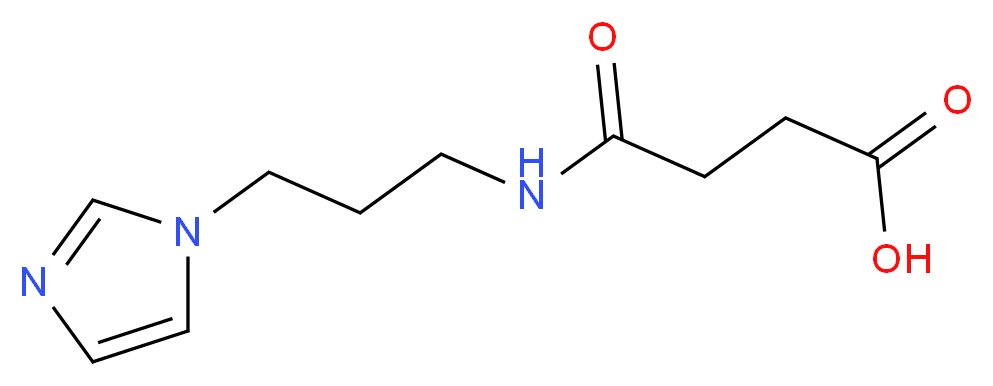 4-{[3-(1H-Imidazol-1-yl)propyl]amino}-4-oxobutanoic acid_Molecular_structure_CAS_)