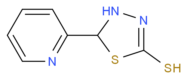5-pyridin-2-yl-4,5-dihydro-1,3,4-thiadiazole-2-thiol_Molecular_structure_CAS_5757-43-7)